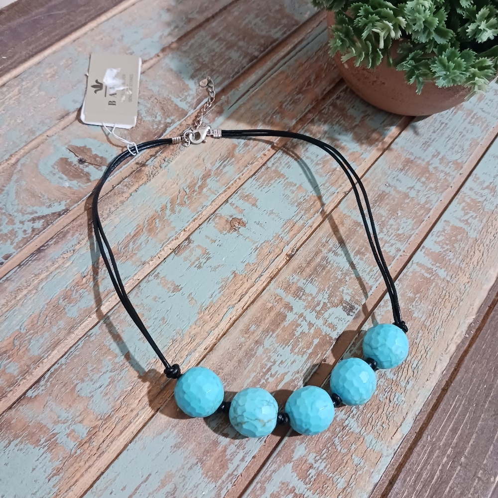 Barse Jewelry Turquiose Magnesite Necklace